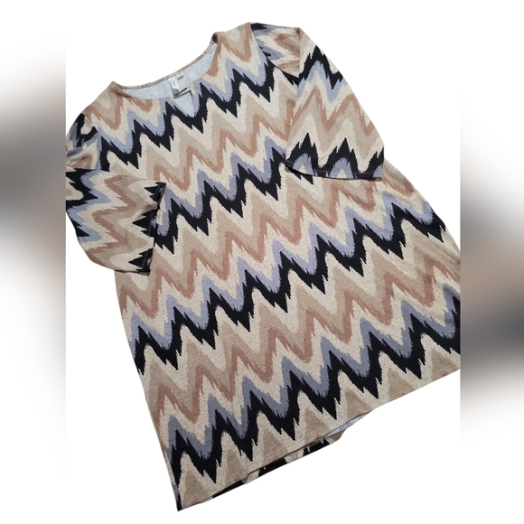 Robe Bleue Tacera Taille Small - Polyester, Manches Courtes, Longueur Genoux, Occasion Très Bon état